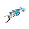 Crystal Dragonfly Hair Clip - Aqua