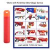 TedKat 100PCS Dart Refill Pack with Storage Bag Compatible with Nerf Mega Series