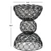 SAFAVIEH Leila Iron Wire Stool | Black |