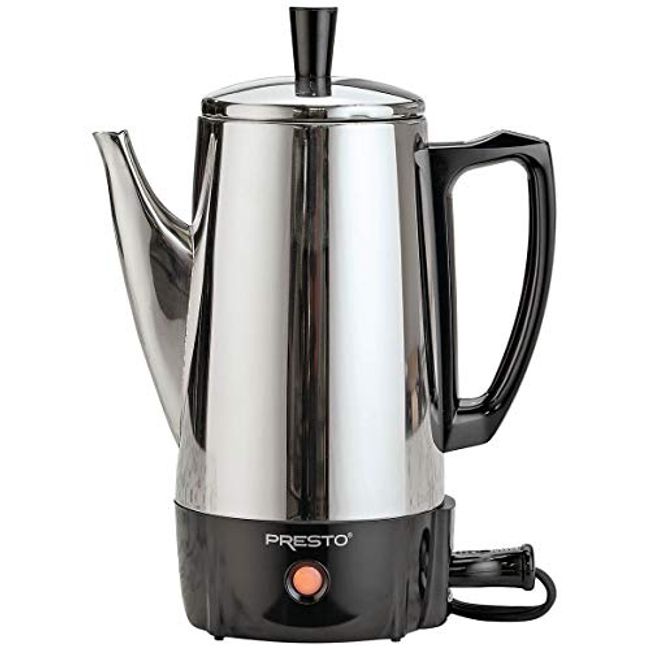 Presto 02811 12-Cup Stainless Steel Coffee Maker 12 Cup, Silver