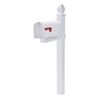 Gibraltar Whitley 4x4 Rust-Proof Plastic Cross-Arm White Mailbox Post, WP000W01