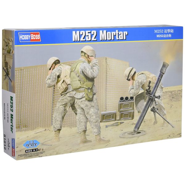Hobbyboss 1:3 Scale M252 Mortar Model Kit, Ages 14 yrs. +