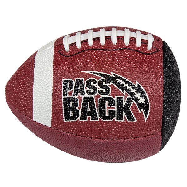 Passback Junior Rubber Football, Ages 9-13, Youth Training Football, (Ships Deflated)