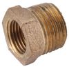 Anderson Metals 738110-0806 Hex Reducing Bushing, Rough Brass, 1/2 x 3/8 In. - Quantity 5