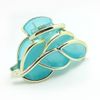 Meilliwish Leaf Cute Girl Hair Claw Clip (D08)(Blue)