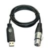 DSD TECH SH-AU20A USB to XLR Cable for Dynamic Microphones such as Shure(5.9FT)