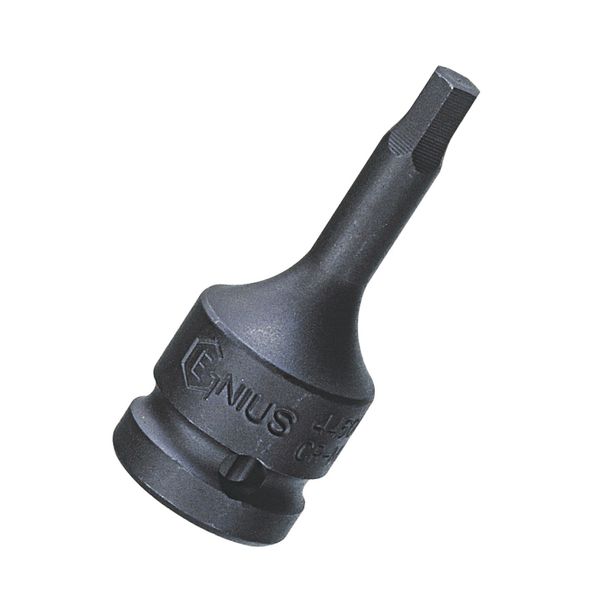 Genius Tools 1/2" Dr. 17mm Hex Impact Bit Socket, 60mmL (CR-Mo) - 446017