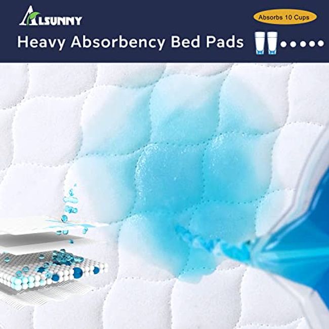 Washable incontinence bed pads