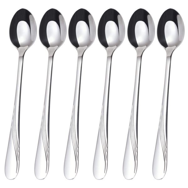 GRÄWE Stralsund Series Long Drink Spoons Set of 6 Stainless Steel