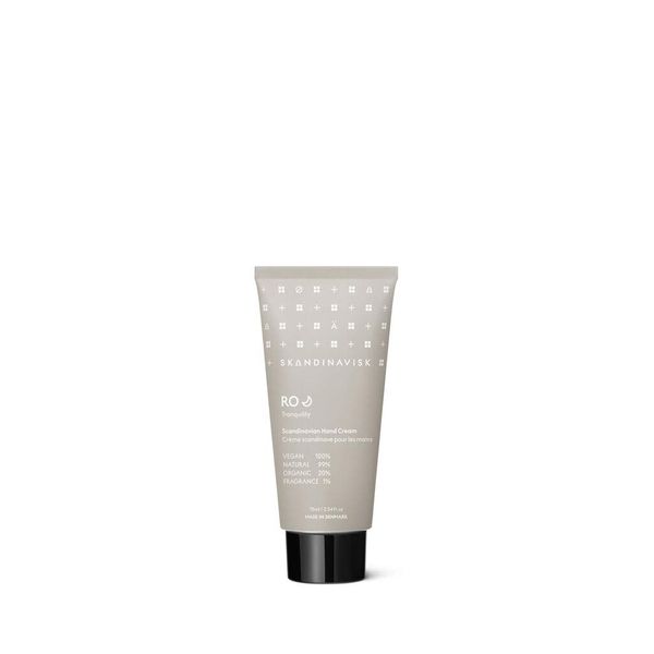 Skandinavisk, Ro Hand Cream Cut Grass and Fallen Leaves and Wild Violets, Cool Grey, Cucumber, 75 ml