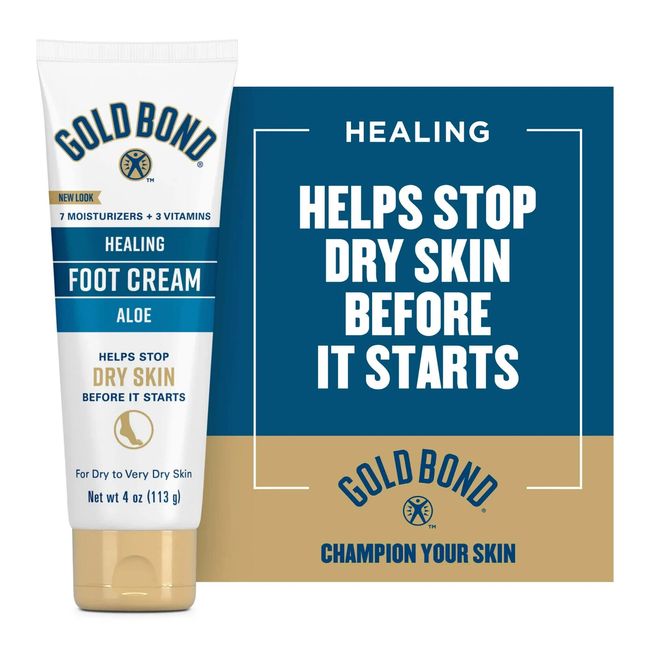 Gold Bond Healing Hydrating Foot Cream for Dry Feet & Skin 4oz