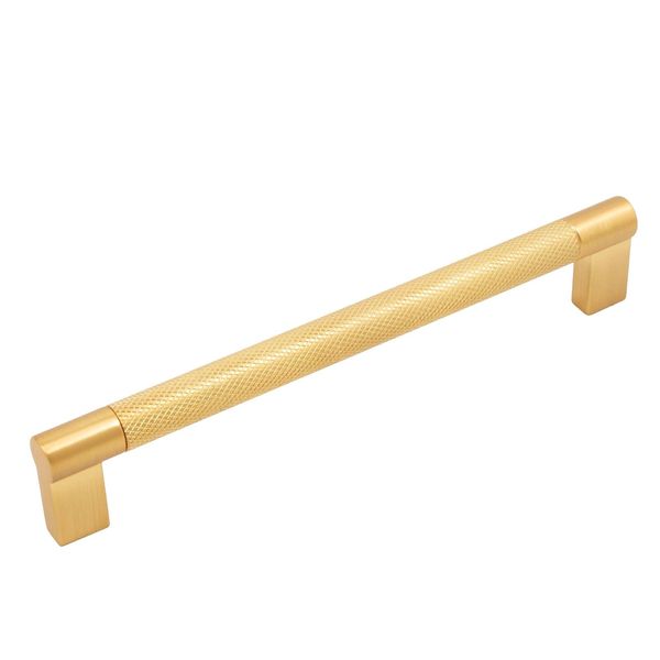 Urban Cabinet Pull, 160 Millimeters, Satin Brass by Stone Harbor Hardware