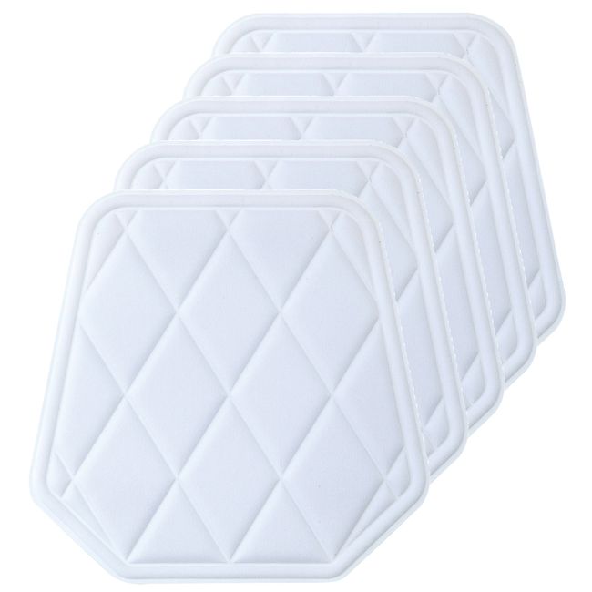 DESCENTE C024S Baseball Sliding Hip Pads (Large), Set of 5, S White, One Size Fits Most