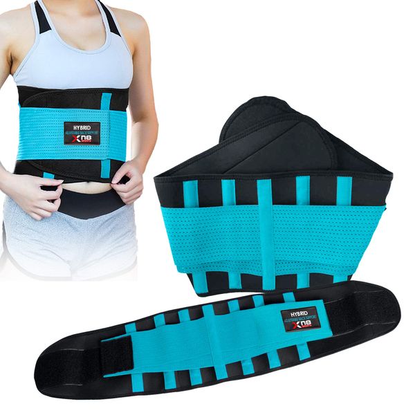 Xn8 Lower Back Support Belt-Lumbar Brace For Pain Relief-Double Adjustment-Gym-Arthritis-Sport and Exercise