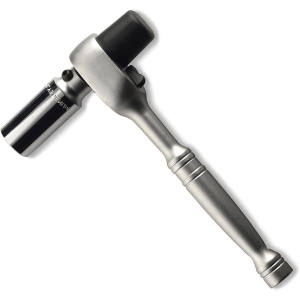 Neiko 03029A 1/2" Scaffold Ratchet Wrench | 9.5” Length | 36 Tooth Hammer Tip Head | Includes 7/8” 6 Point Deep Socket | Cr-V Steel …