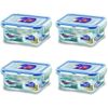 LOCK&LOCK HPL805SET Rectangular Water Tight Food Container, Plastic, Clear