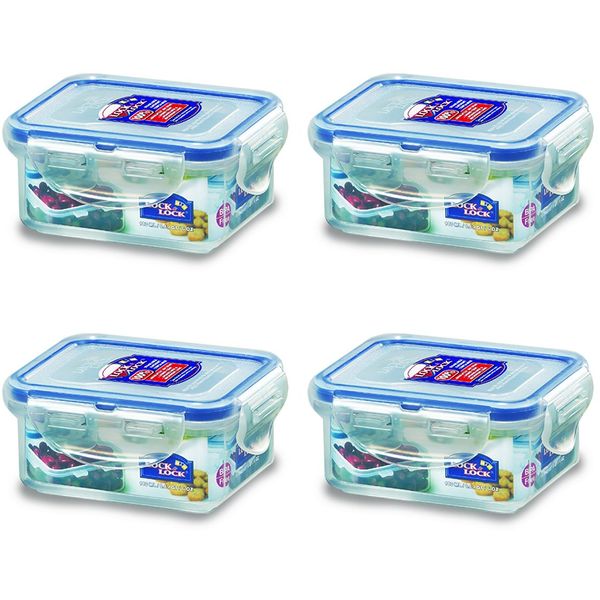 LOCK&LOCK HPL805SET Rectangular Water Tight Food Container, Plastic, Clear