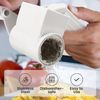Cheese Grater with Handle, Rotary Grater,Vegetable, Chocolate, White 