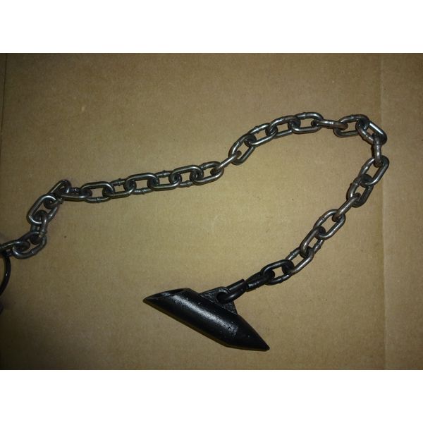 1 DOZEN (12) CHAINED SUPER STAKES 16" LONG WELDED S HOOK TRAPPING