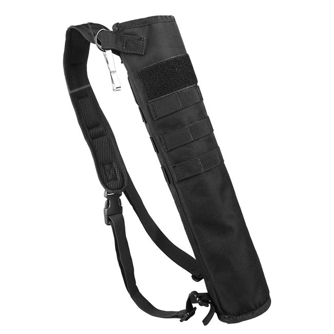 MAGARROW Archery Verstellbarer Pfeilrückenköcher Dual-Use-Hüftköcher mit Zwei Taschen für das Jagdzielschießen (Schwarz- L)