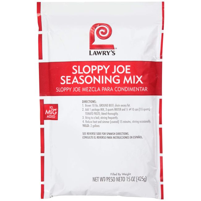 Lawry's Sloppy Joe Seasoning Mix, 15 oz