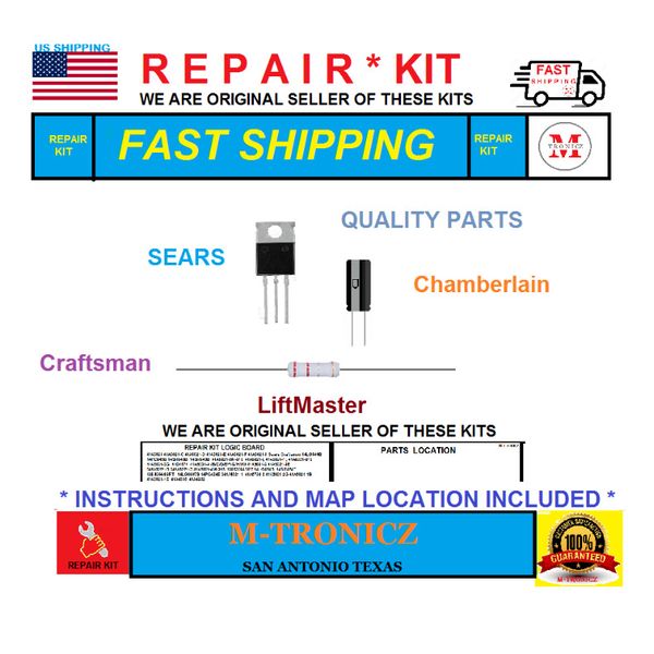 REPAIR KIT   Liftmaster  Circuit Board#  41D4674-10H   41D4674-10 41D4674-14E