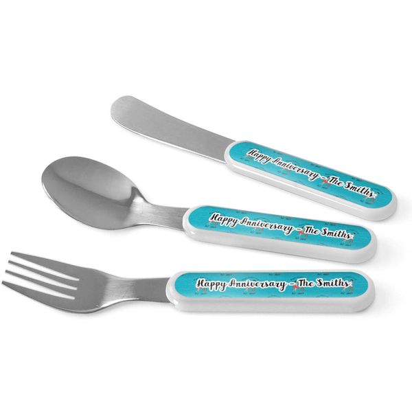 Personalized Happy Anniversary Kid's Flatware
