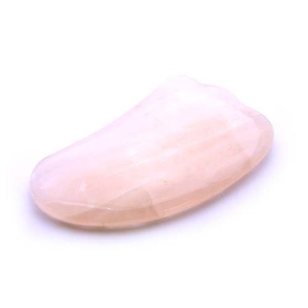 Natural Stone Power Stone perfect-fitting and Massage Stone perfect-fitting Plate Chinese Traditional Therapy kassamassa-zi Live Sha perfect-fitting (Rose Quartz Feather Notebook