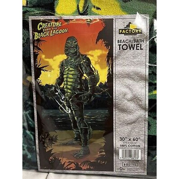 NEW Universal Monsters Creature From the Black Lagoon 30"x60" Beach Bath Towel