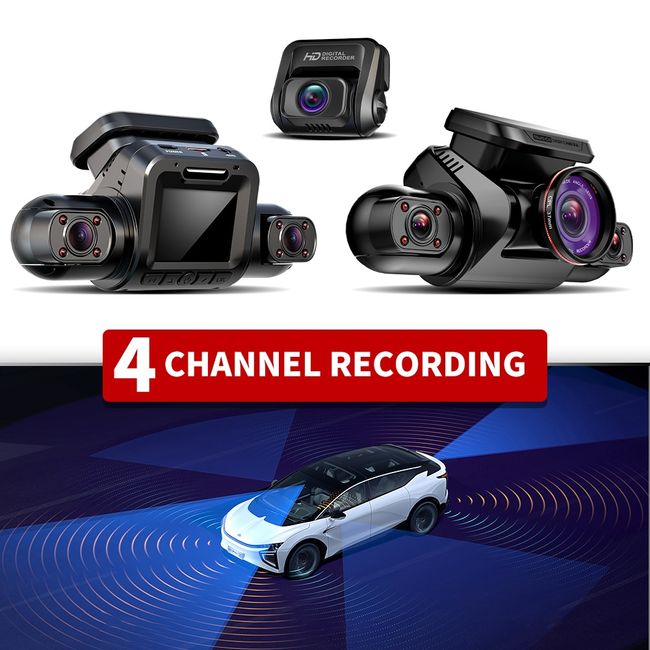 Mini 2K Vehicle Black Box Dash Cam / Parking Monitor Camera With 400W Sensor