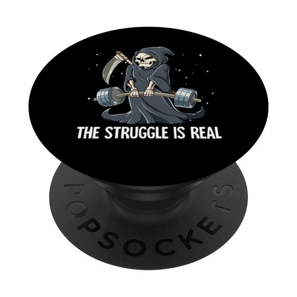 Grim Reaper Gym Weight Training The Struggle Is Real PopSockets Swappable PopGrip