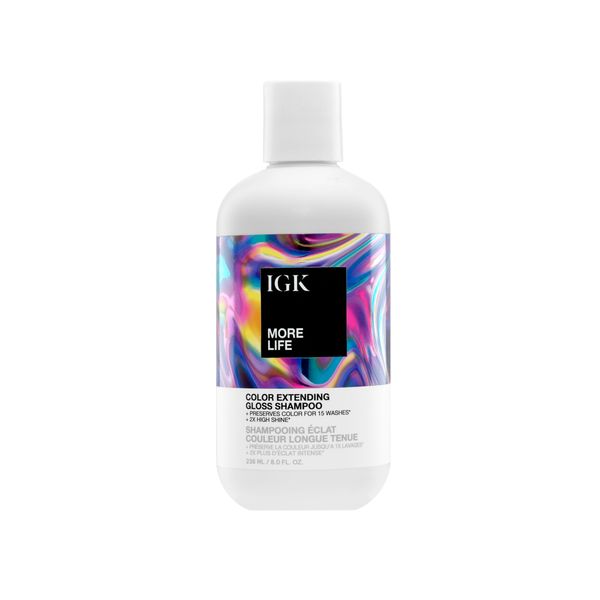 IGK MORE LIFE Color Extending Gloss Shampoo, 8 Oz