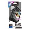 Premium Style PG-22QGF01BK Glass Flip Case for iPhone14Pro [Black]