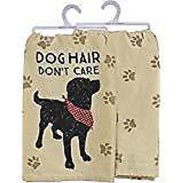 Primitives by Kathy Pet Love Cotton Dish Towel (Dog Hair Don't Care)