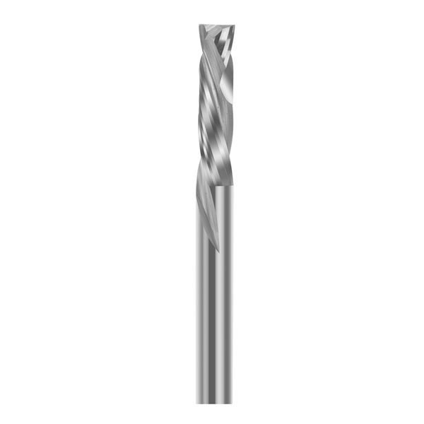 CSOOM 2 Blade End Mill, Shaft Diameter 0.2 inch (6 mm), Straight Shank Cutter Spiral Bit, Spiral Flute, Carbide for CNC Router, Compression Wood Bit, End Mill, Bit