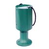 Round Handheld Plastic Charity Collection Box - Bottle Green