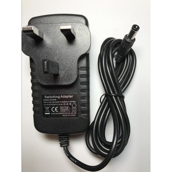 Replacement for 8V AC-DC Adaptor Power Supply for JTX Freedom Air Rowing Machine
