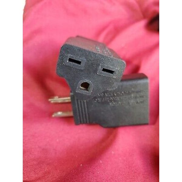 6-15P to 5-15R US Plug Adapter 3 Prong Electrical Converter Plug 15 Amp to 10...