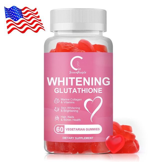 Glutathione Skin Whitening Gummies With Natural Antioxidant Collagen Anti Aging