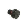 M6 VENT PLASTIC >300ML/MIN, BK