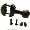 BuyBits Motorcycle Rail/Crossbar Mount & 4 Case/Holder Prong Adapter