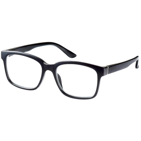 Remaldi Weymouth Reading Glasses, Black, 3.5