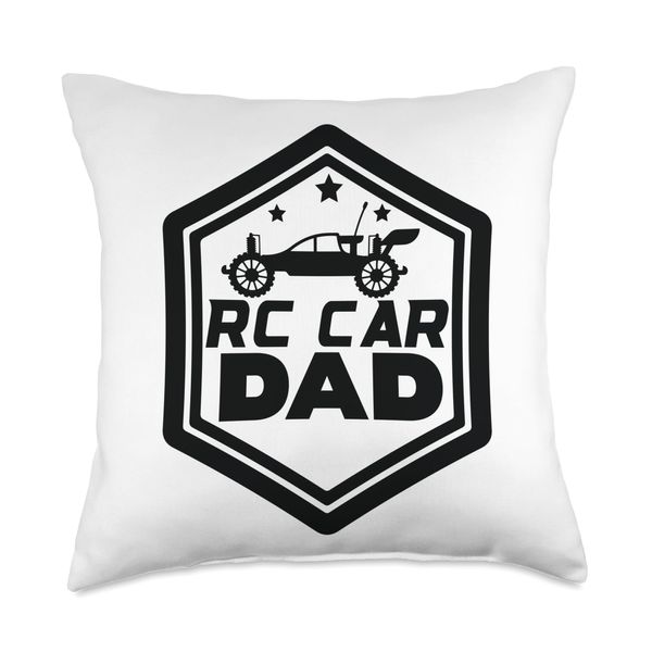 RC Car Dad Remote Control Car Dad Throw Pillow