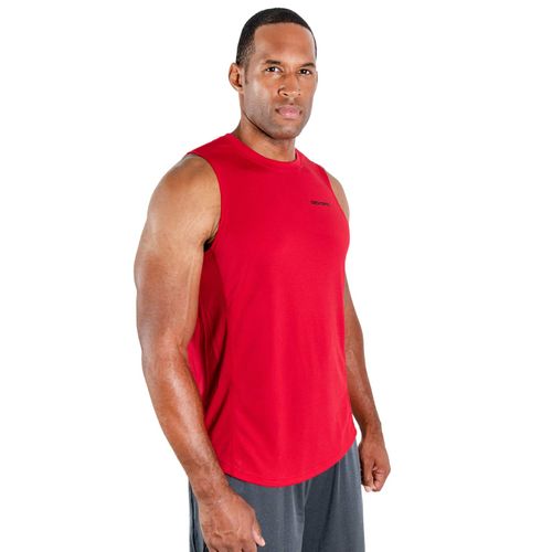 DEVOPS 3 Pack Men's Muscle Shirts Sleeveless Dry Fit Gym Workout Tank Top (Large, Black/Blue/Red)