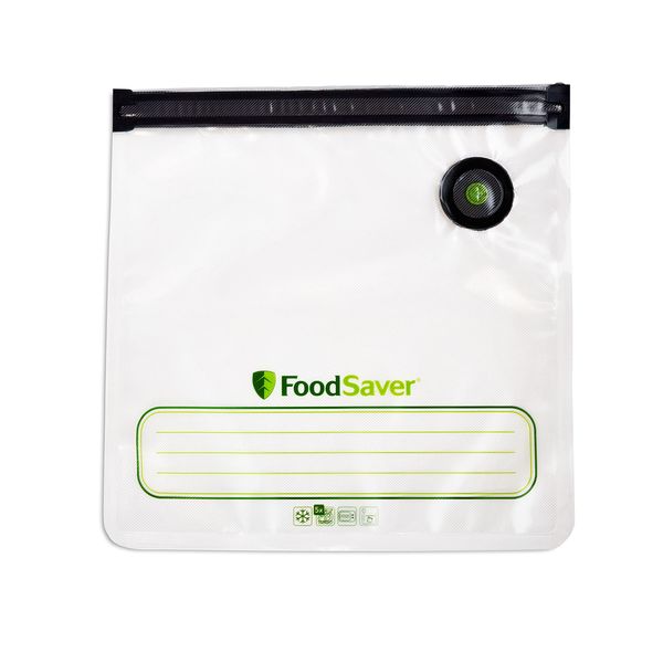 FoodSaver® Reusable Gallon Vacuum Zipper Bags, for Use with FoodSaver Handheld Vacuum Sealers, 8 Count