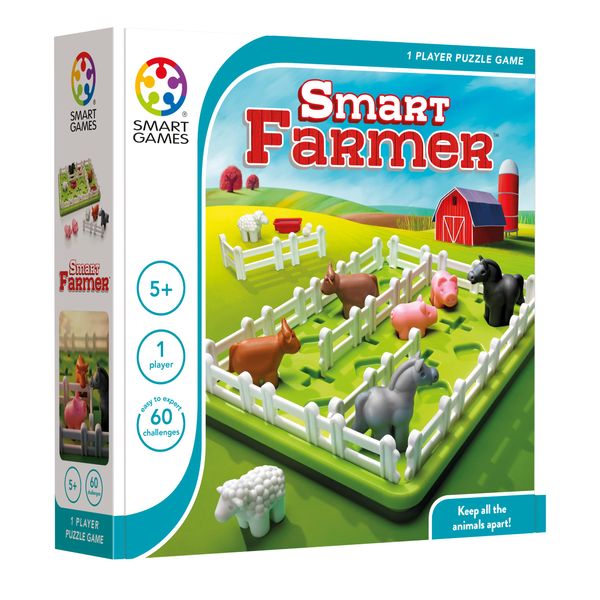 smart games - Smart Farmer, Puzzle Game with 60 Challenges, 4+ Years