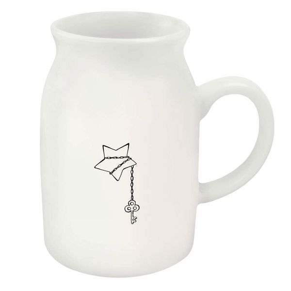 300ml 'Star with Key Chain' Ceramic Milk Jug (MJ00016211)