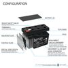 12V 1.3Ah Replacement Battery Compatible with Panasonic LC-R121R3P Black Medium VRLA