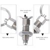 heyous 2pcs Spring Plunger with Pull Ring, M10 Non-Locking Stubby Hand-Retractable Index Plunger