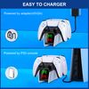 HELLCOOL PS5 Controller Charging Station-PS5 Controller Charger with 2-3 Hours Fast Charging for Playstation 5 Dual/Edge Controller